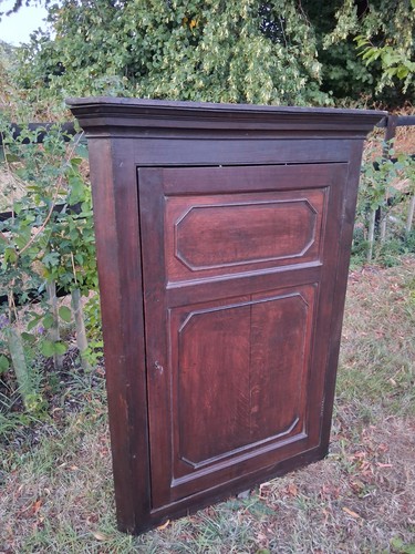 Storage corner cupboard oak