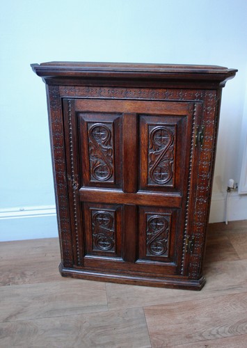 Antique georgian carved oak - carved,