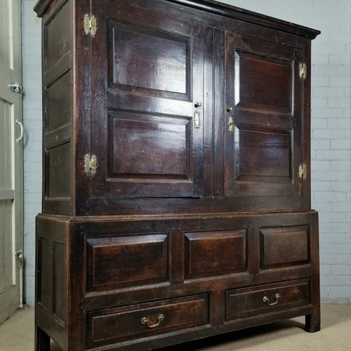 Antique oak livery cupboard - antique,