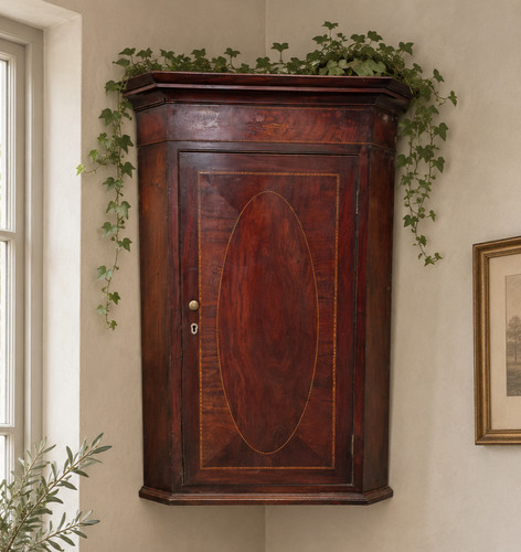 Antique georgian inlaid - antique,
